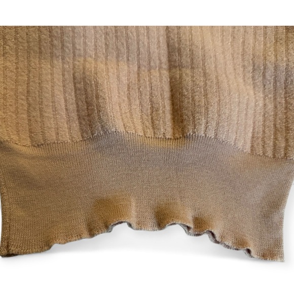 Christian Dior Blush Pink Ribbed Knit Sweater Embroidered Patches Short Sleeve - Picture 5 of 8